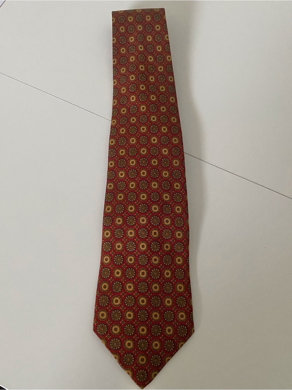 VTG Brooks Brothers Makers Silk Brown Tie, Made In The U.S.